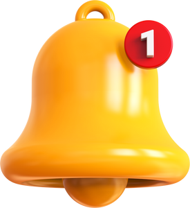 3D Notification Bell